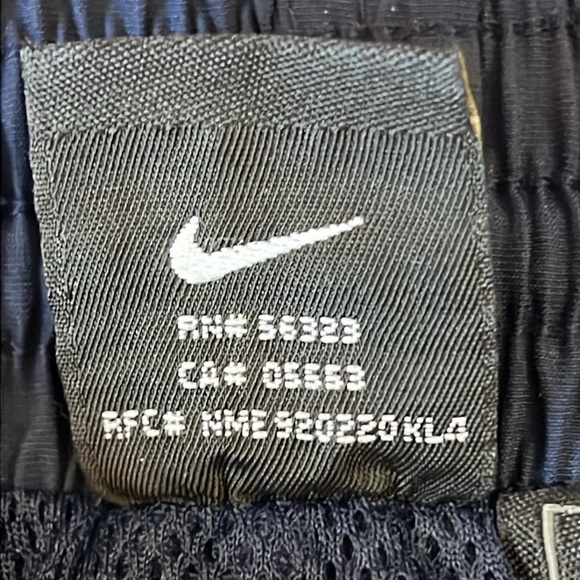 VTG Y2K Nike Syracuse University Track Pant Embroidered Zip  Ankle Lined Blue XL - Picture 9 of 11